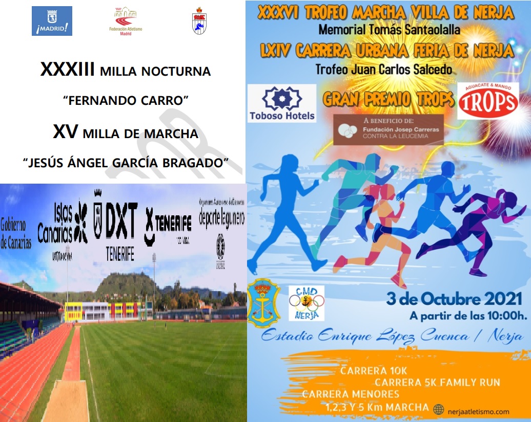 XV Milla de Marcha Suanzes/XXXVI Trofeo de Marcha Villa de Nerja/XVI Reunión Máster La Laguna