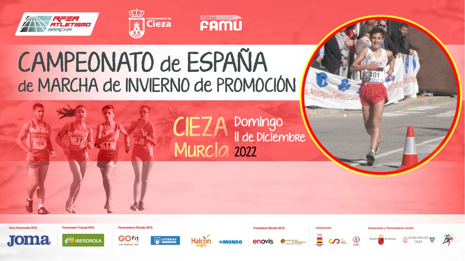 XII Campeonato de España de Marcha de Promoción de invierno. Gran Premio Nacional de Marcha "40º Aniversario Club ATHLEO Cieza"