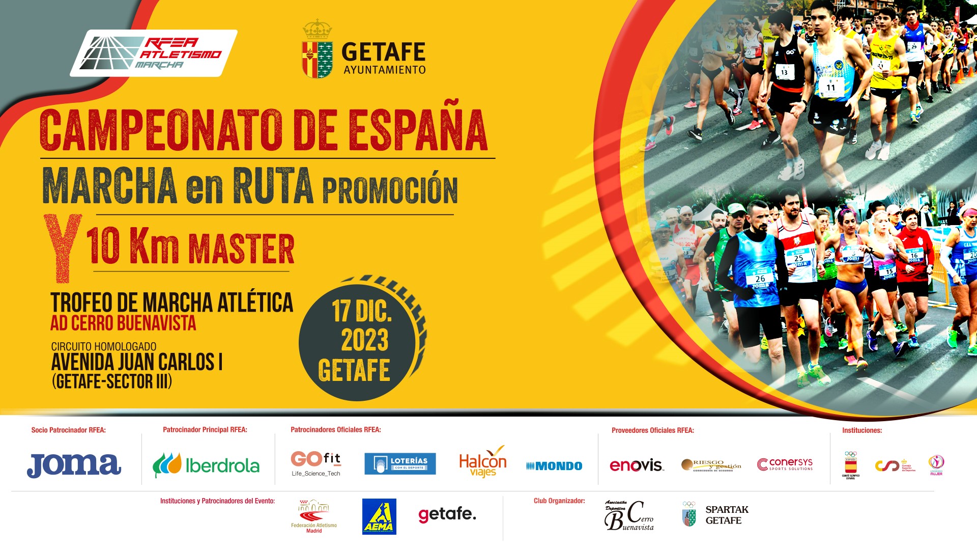 (Información) Campeonato de España Promoción y Máster. XXV Trofeo Nacional de Marcha "CERRO BUENAVISTA"