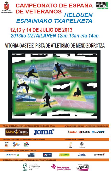 Resultados del Campeonato de España  de Veteranos en Vitoria