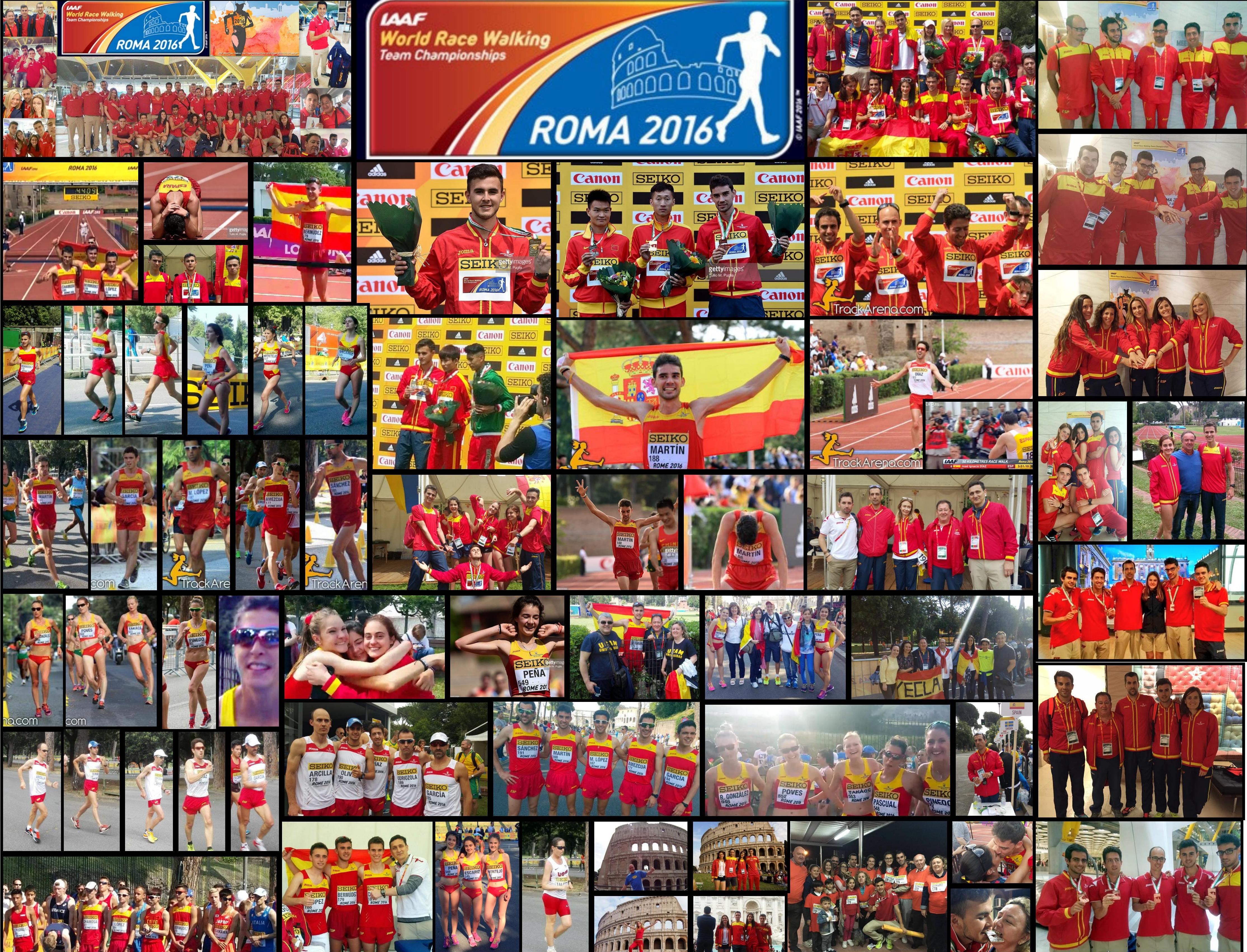 "Roma, Ciudad Eterna" para Álvaro Martín, Manuel Bermúdez, Equipo 50 km, González, Díaz ...